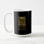 Funny birthday gifts for brothers from big sister kaffeetasse<br><div class="desc">funny, cool, cute, saying, love, nerd, awesome, jokes</div>