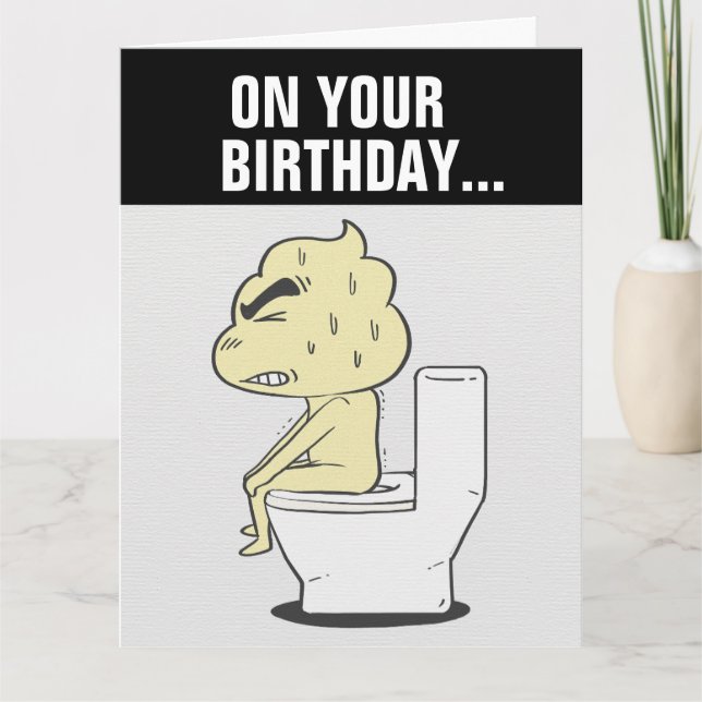 FUNNY BIRTHDAY GOOD KACK & HAPPINESS BIG CARD KARTE (Vorderseite)