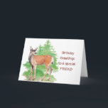 Funny Birthday Greetings,Someone Deer to my Heart Karte<br><div class="desc">Funny Birthday Greetings, Someone Deer to my Heart,  animal watercolor</div>