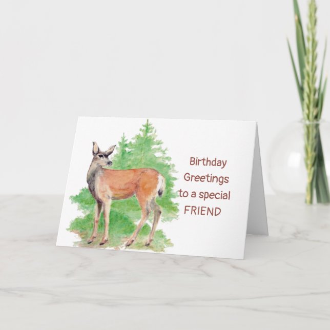 Funny Birthday Greetings,Someone Deer to my Heart Karte (Vorderseite)