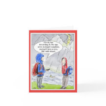 Funny Birthday Grußkarte für Outdoorsy-Leute