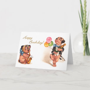 Funny Birthday Hunde Karte