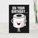 FUNNY BIRTHDAY KACKE KARTEN GUTE BOWEL-BEWEGUNGEN<br><div class="desc">GLÜCKLICHKEIT UND GUTE BEWEGUNGEN AM GEBURTSTAG</div>