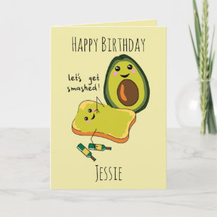 Funny Birthday Lasst uns zusammengestrichene Avoca Karte