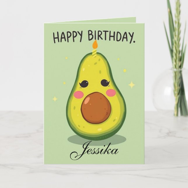 Funny Birthday Let's Get Smashed Avocado Card Karte (Vorderseite)