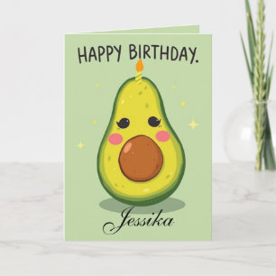 Funny Birthday Let's Get Smashed Avocado Card Karte