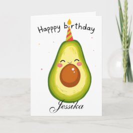 Funny Birthday Let's Get Smashed Avocado Karte