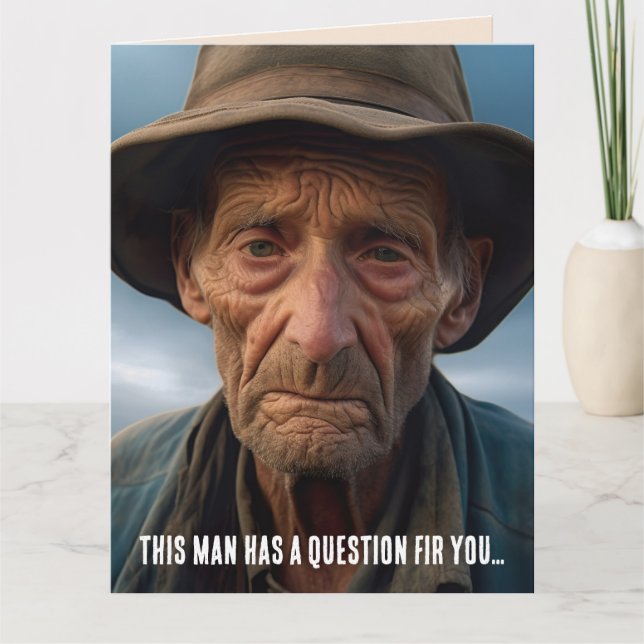 FUNNY BIRTHDAY OLD MAN JOKE GREETING CARD KARTE (Vorderseite)