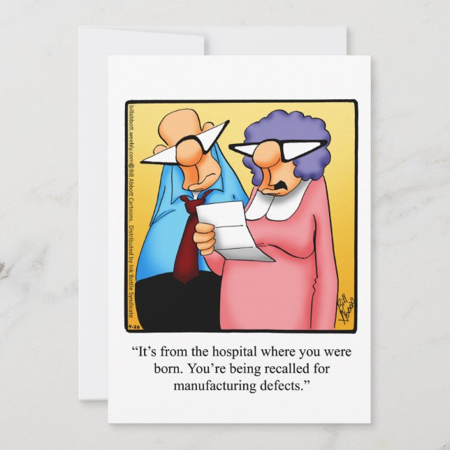 Funny Birthday Party Einladungen (Vorderseite)