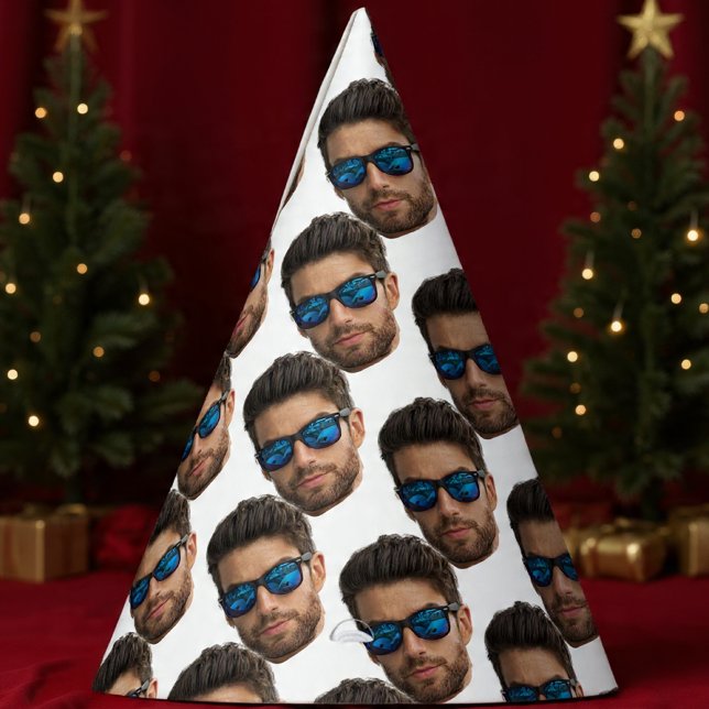 Funny Birthday Party hat Custom Face Foto Partyhütchen (Von Creator hochgeladen)