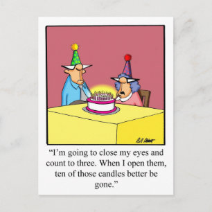 Funny Birthday Postcard! Postkarte