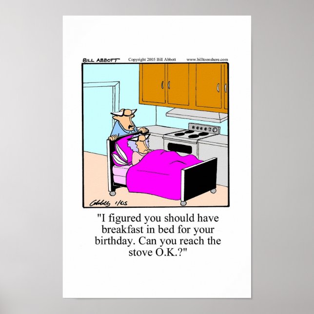 Funny Birthday Poster! Poster (Vorne)
