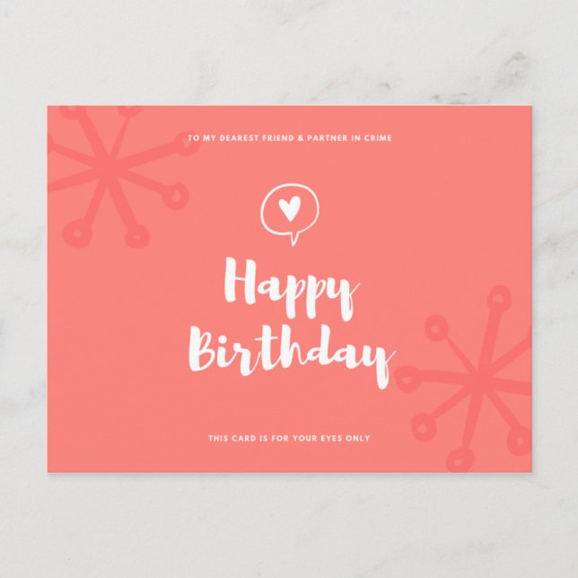 Funny Birthday Postkarte (Vorderseite)