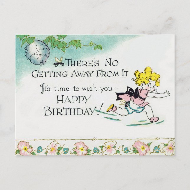 Funny Birthday Postkarte (Vorderseite)