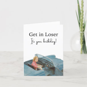 Funny Birthday Retro Grußkarte Dankeskarte