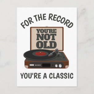 Funny Birthday Retro Spaß Sie sind ein klassischer Postkarte