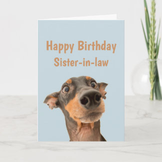 Funny Birthday Schwestern Schwiegertochter Hundeti Karte