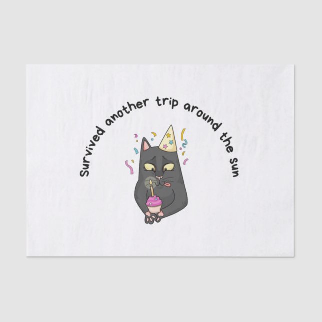 Funny Birthday Seidenpapier (Vorderseite)