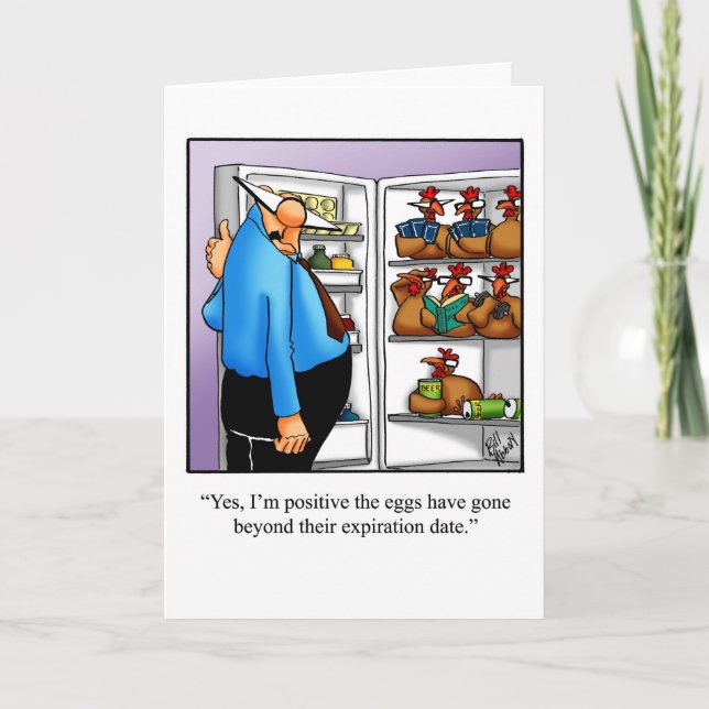 Funny Birthday Spaß Card for Friends Karte (Vorderseite)