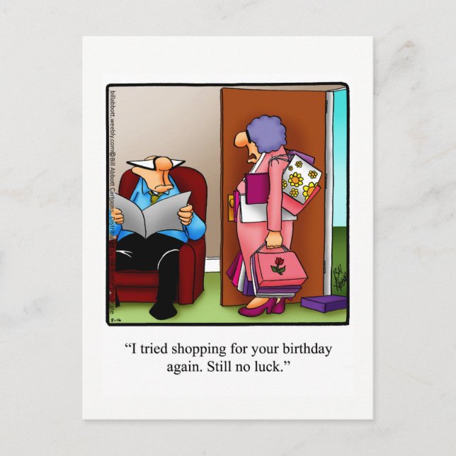 Funny Birthday Spaß Postcard Postkarte (Vorderseite)