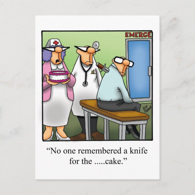 Funny Birthday Spaß Postcard Postkarte (Vorderseite)