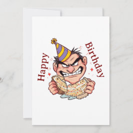 Funny Birthday Sticker Dankeskarte