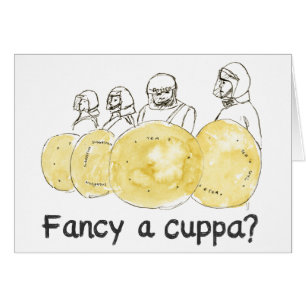 Funny Birthday Tea Slogan Biscuit Police drawing