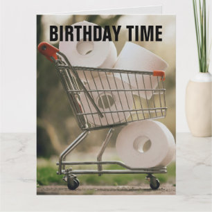 FUNNY BIRTHDAY TOILET PAPIER GUTE BOWEL MOVEMENTS KARTE