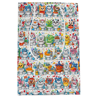 Funny Birthday Toilet Party Mittlere Geschenktüte