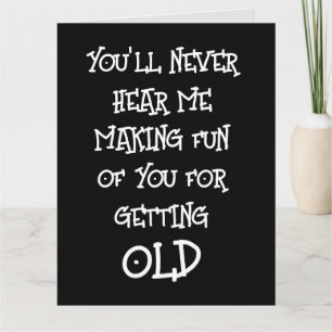 FUNNY BIRTHDAY ÜBER DER HILFSKARTE KARTE