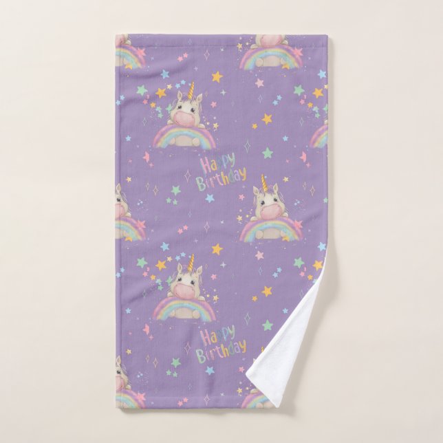 Funny Birthday Unicorn Handtuch (Handtuch)
