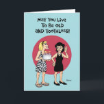 Funny Birthday Wish für Schwester Karte<br><div class="desc">Geburtstagskarte für Schwesterin,  Freundin oder BESTE FREUNDIN</div>