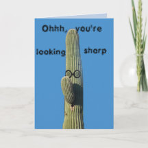 Funny Birthday wünscht Südwest Saguaro Cactus