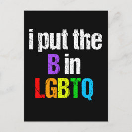 Funny Bisexual LGBTQ Rainbow Spaß Zitat Postkarte