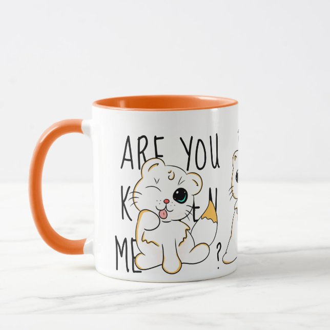 Funny bist du Kitten (Scherz) mir? Tasse der Kinde (Links)