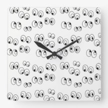 Funny Black and White Eyeballs Pattern