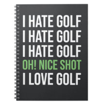 Funny Black and White Golf Golfer Zitat Lover