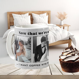 Funny Black and White Wedding Foto Tasse