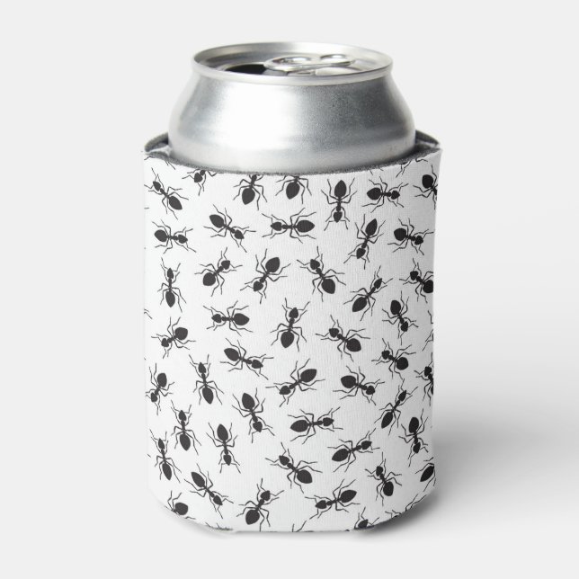 Funny Black Ants Pattern Dosenkühler (Kanne Vorderseite)