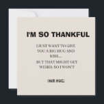 Funny Black Calligraphy Ich bin so dankbar einfach Feiertagskarte<br><div class="desc">Funny Black Calligraphy Ich bin so dankbar einfache Ornament</div>