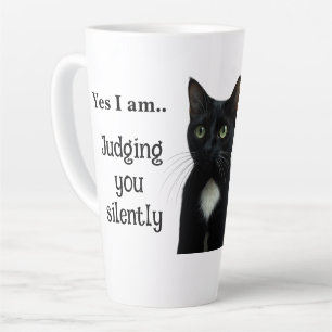 Funny Black Cat Keramik Tasse