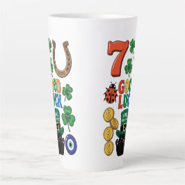 Funny Black Cat Lucky Charm St. Patrick's day Milchtasse