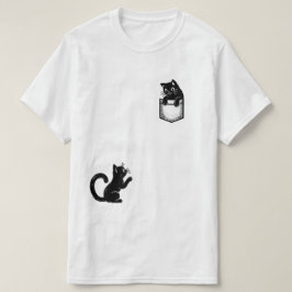 Funny Black Cat T - Shirt