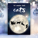 Funny Black Cat Weihnachten<br><div class="desc">Lege ein Lächeln auf das Gesicht mit dieser phantastischen schwarzen Katze und Weihnachtskarte! Klicken Sie einfach,  um den Gruß auf der Rückseite der Karte zu personalisieren.</div>