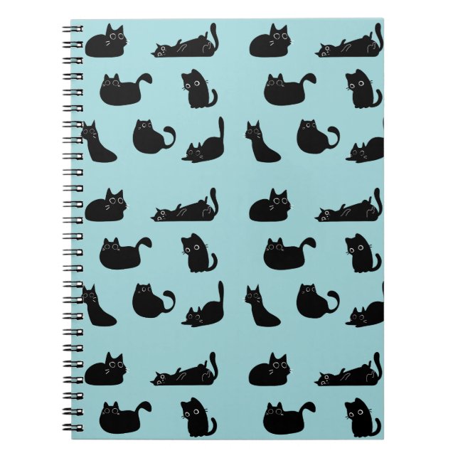 Funny Black Cats Notizblock (Vorderseite)