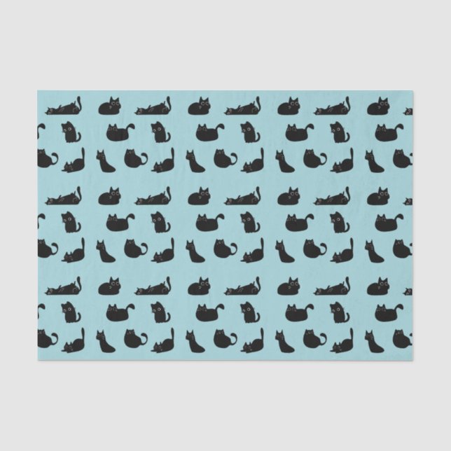 Funny Black Cats Seidenpapier (Vorderseite)