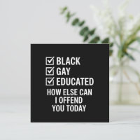 Funny Black Gay Pride unterstützt LGBTQ-Rechte