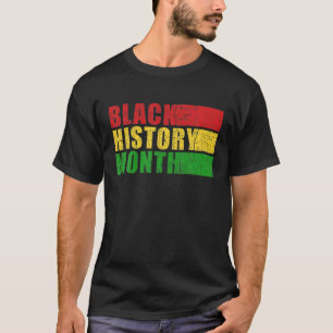 Funny Black History Monat Schwarzer Stolz Afrika T-Shirt