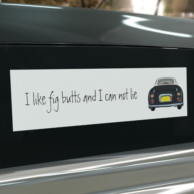 Funny Black I like Figaro Car Autoaufkleber (Do you like Black Figaro cars & can not lie? This is the car bumper sticker just for you)