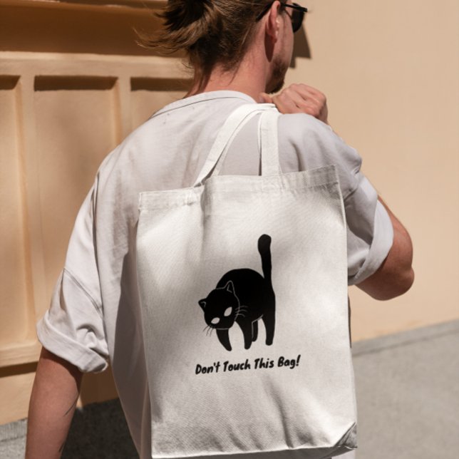 Funny Black, Katze Touch diese Tasche nicht (cats lover)